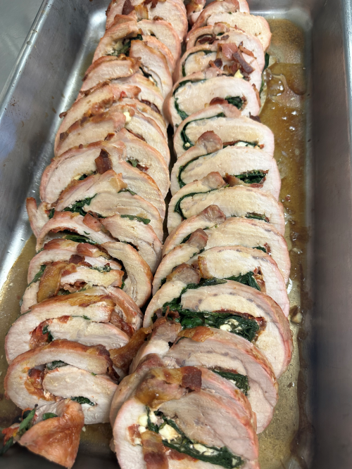 A picture of stuffed pork belly
